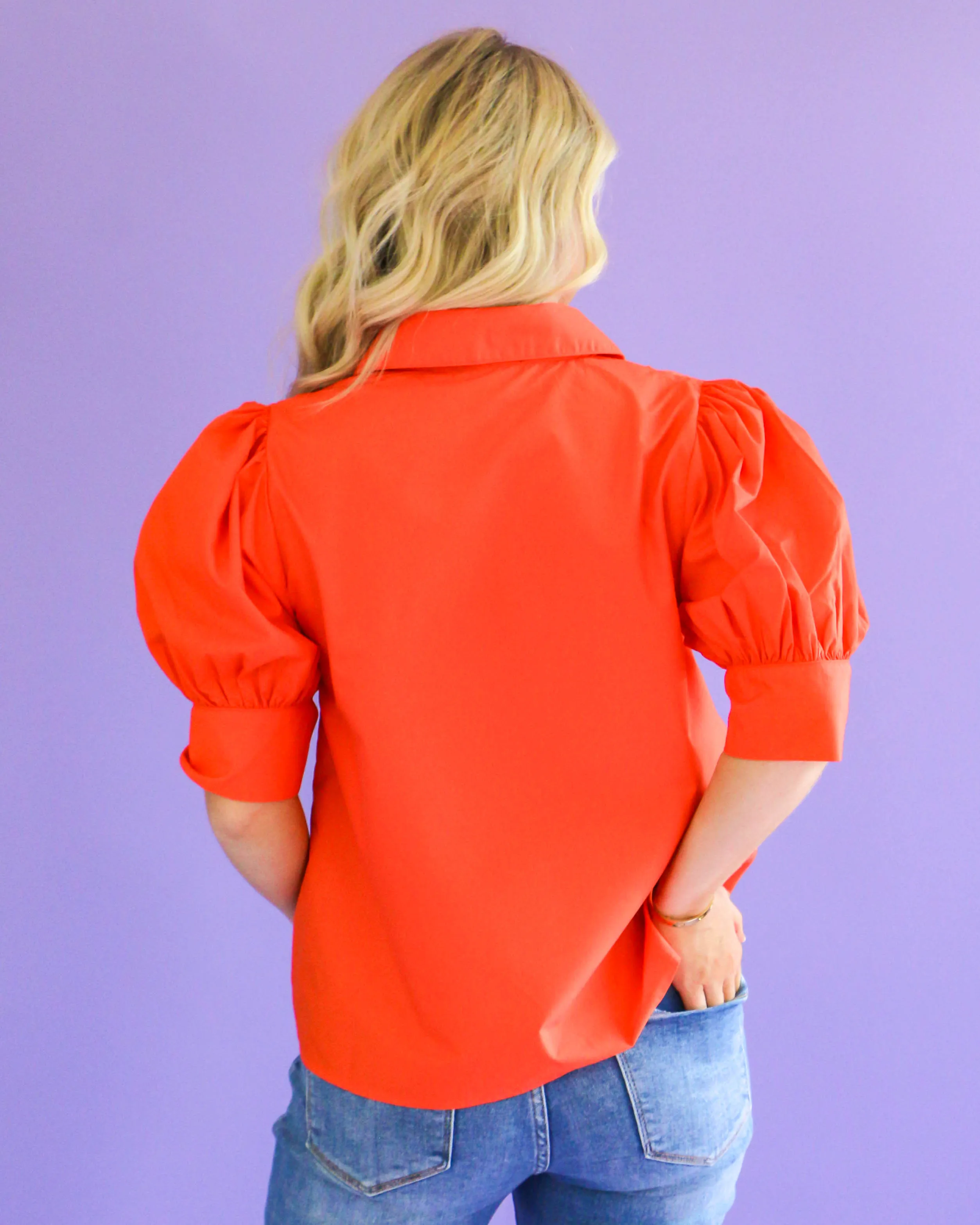 Short Sleeve Collared Top