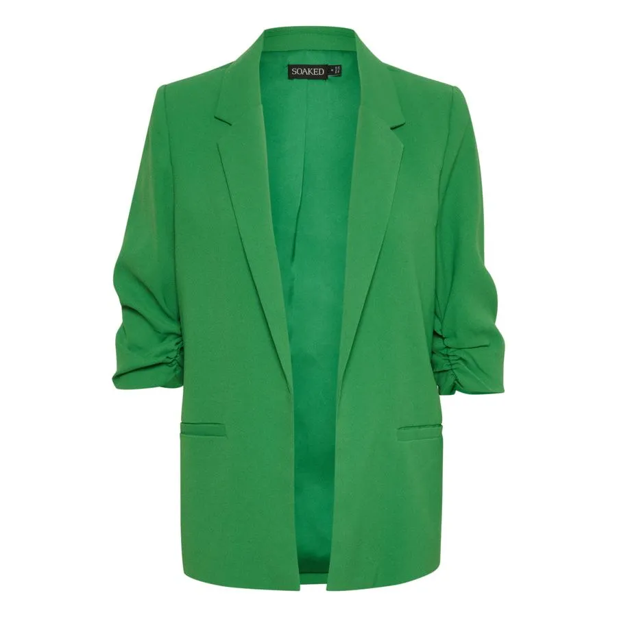 Soaked Womens Shirley Blazer Medium Green