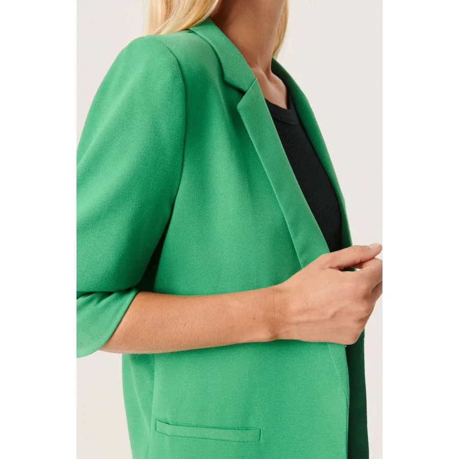 Soaked Womens Shirley Blazer Medium Green