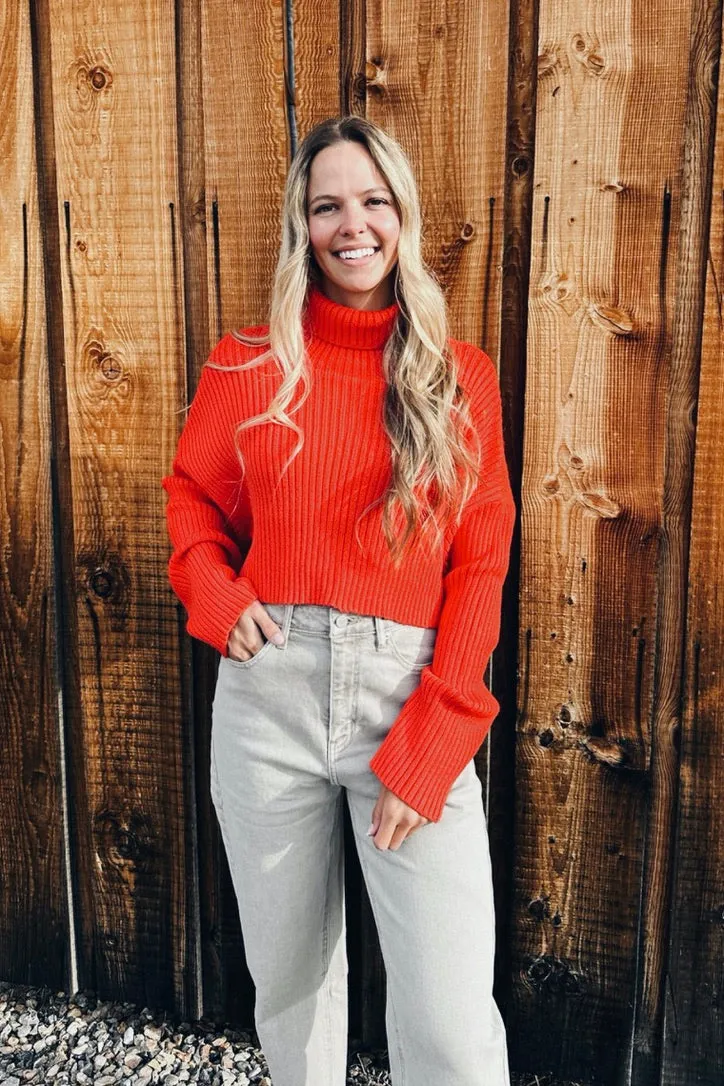 Spiced Citrus Crop Sweater