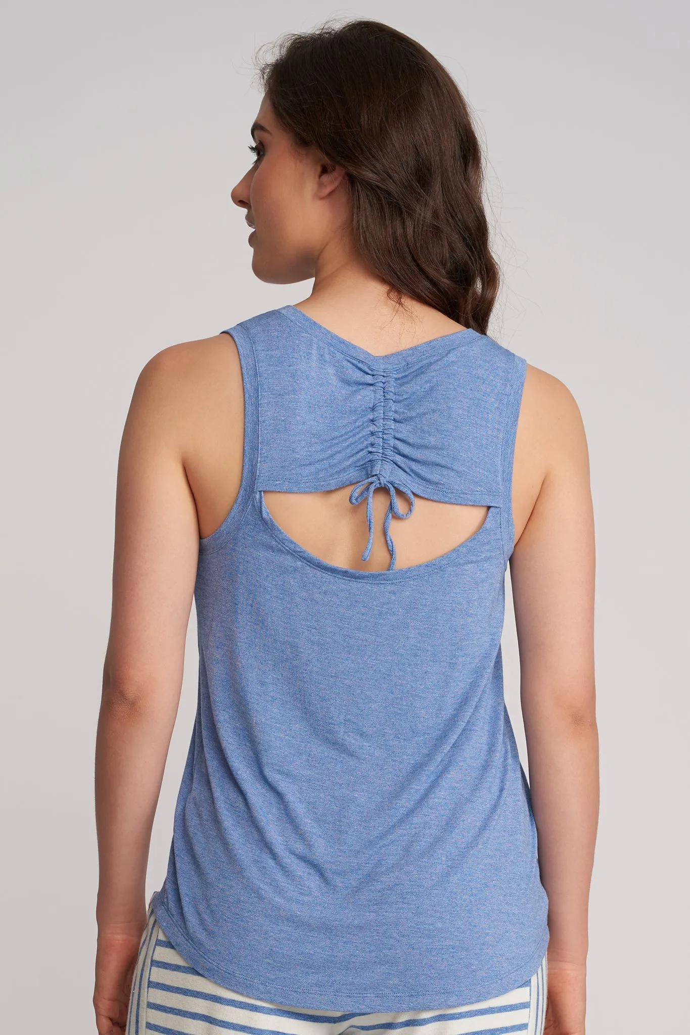 Tank Top With Shirring At Back