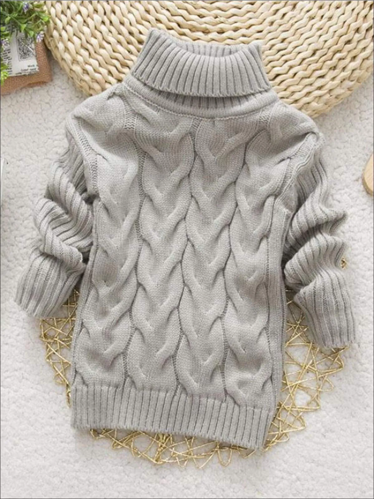 Thick Knitted Turtleneck Sweaters