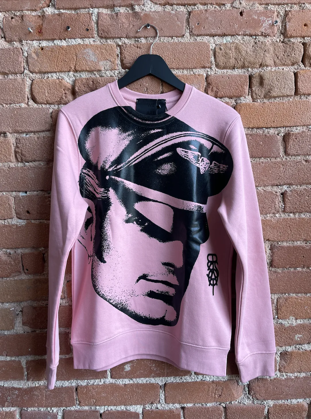 TOM OF FINLAND x WE ARE SPASTOR BIKER HEAD SWEATSHIRT - PINK