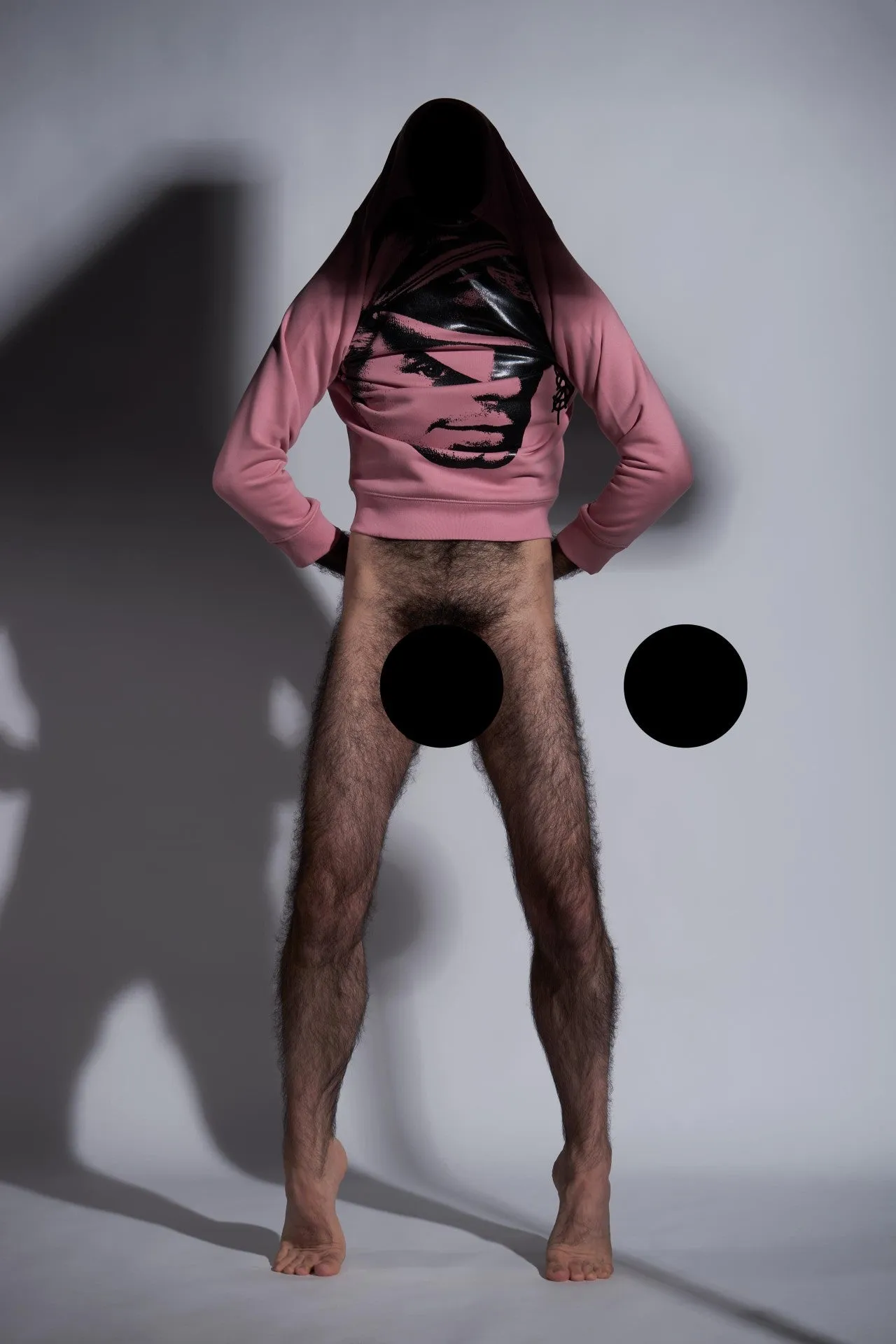 TOM OF FINLAND x WE ARE SPASTOR BIKER HEAD SWEATSHIRT - PINK