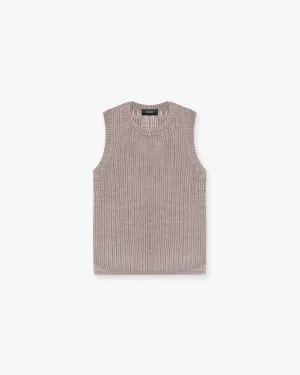 Washed Knit Vest - Dawn