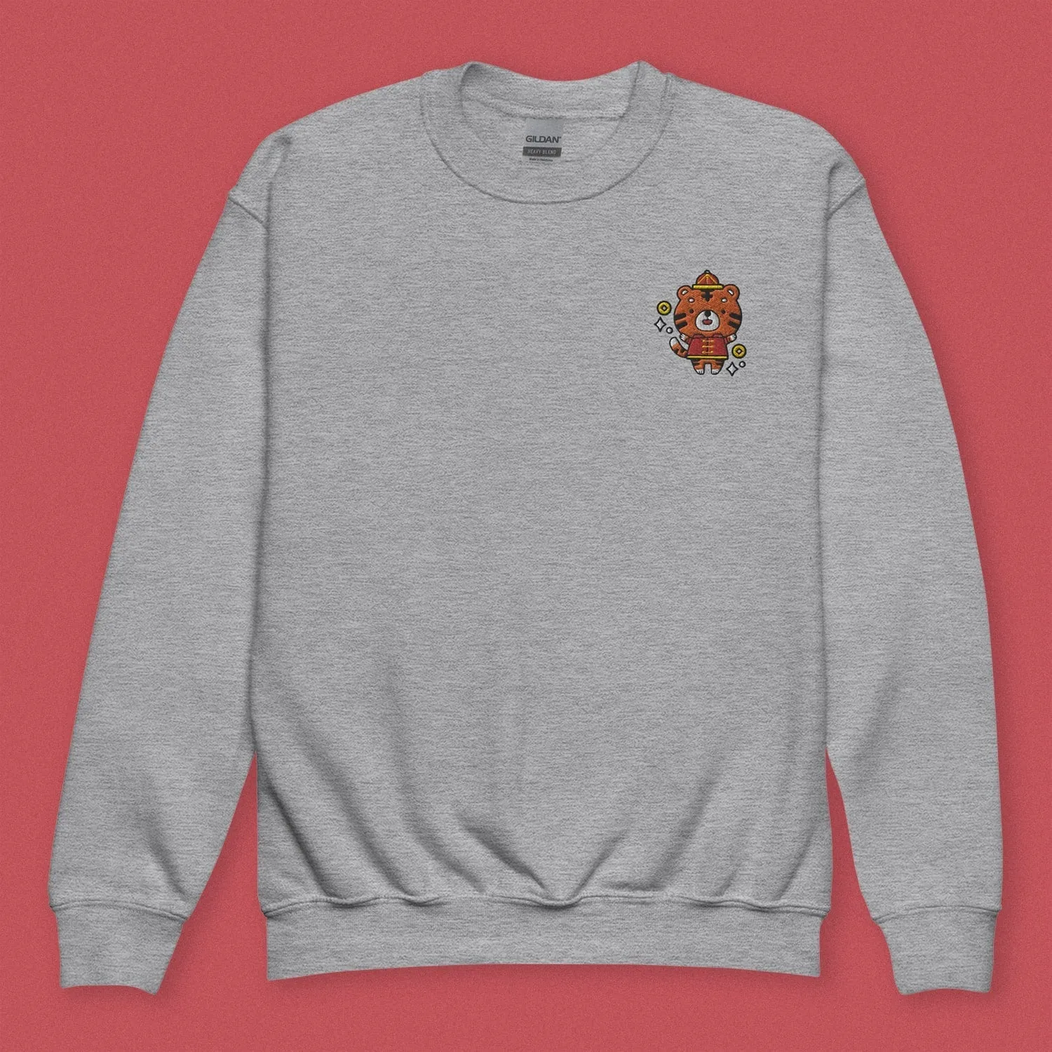 Year of the Tiger Embroidered Kids Sweatshirt