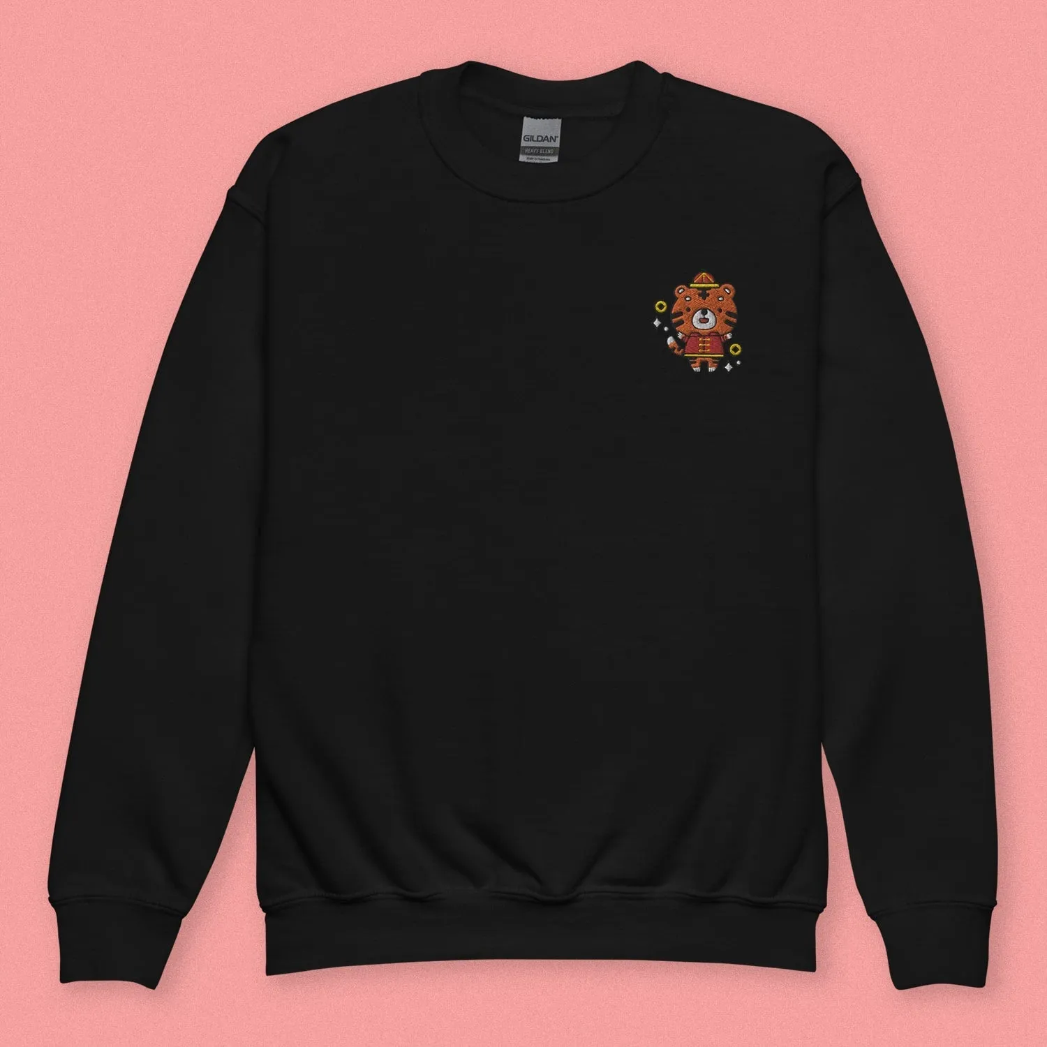 Year of the Tiger Embroidered Kids Sweatshirt